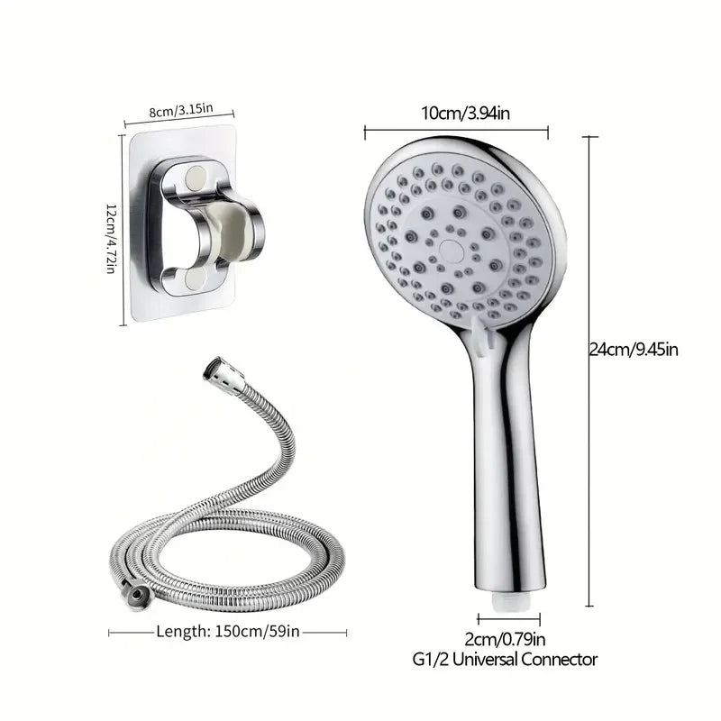 Bathroom Handheld Shower Head – 5-Mode Water-Saving SPA Sprayer