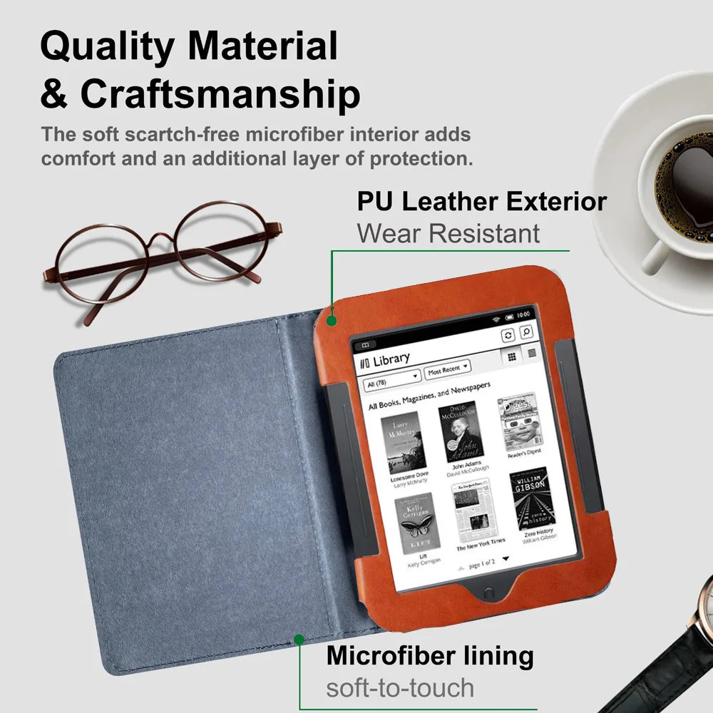 Nook Simple Touch E-Reader Case – Folio Flip Cover Pocket for BNRV300/350/500