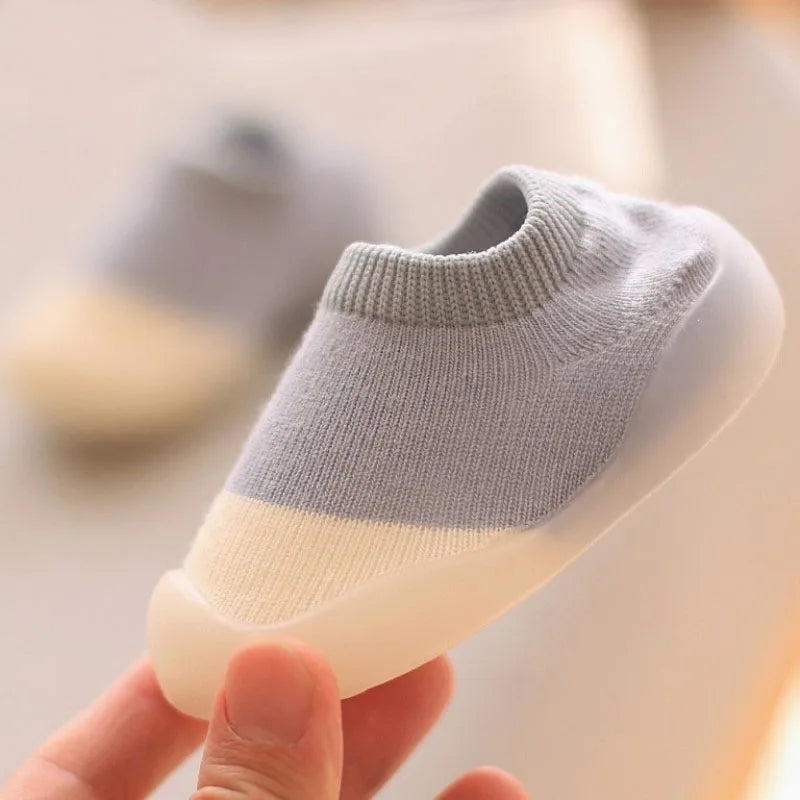 Baby First Walkers — Soft Non-Slip Knit Booties for Toddlers & Infants