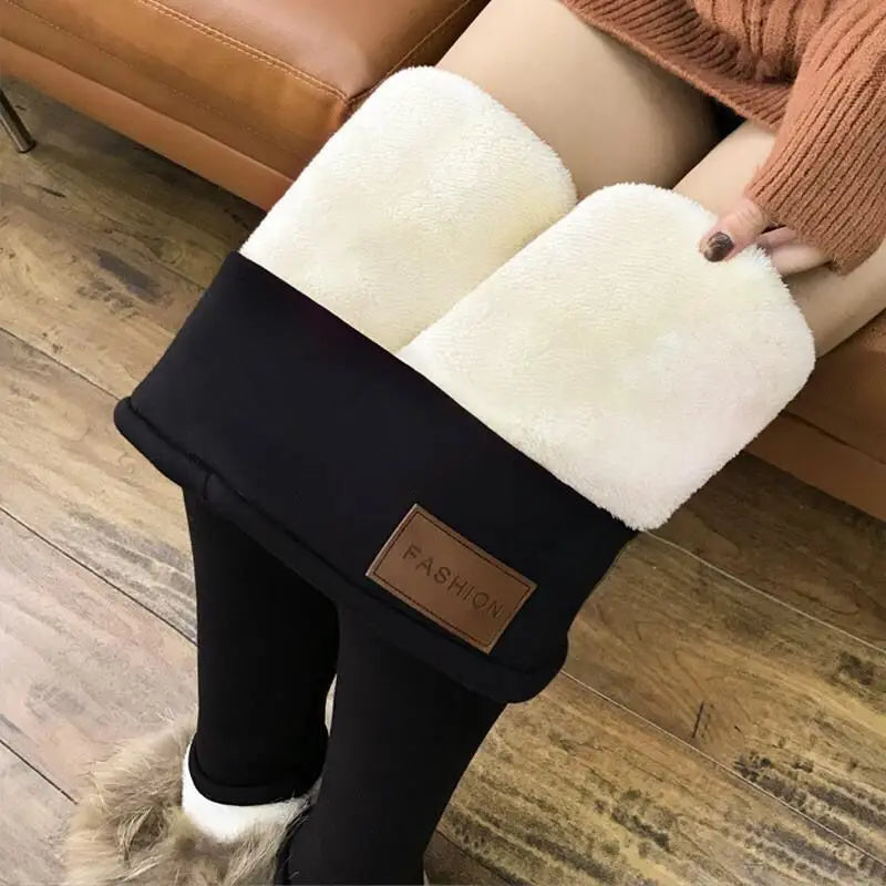 Winter Warm Women’s Leggings – High Waist, Fleece-Lined & Stretchy