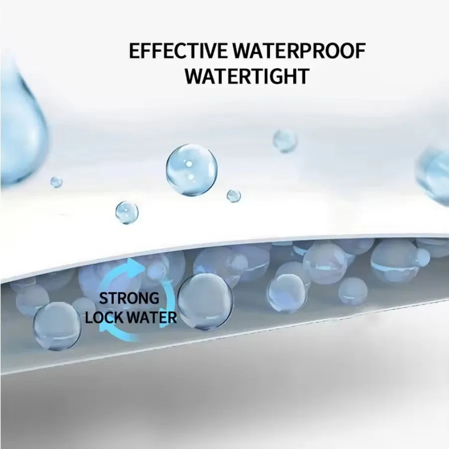 Waterproof Quilted Fitted Bed Sheet – 360° Elastic Mattress Protector, Single/Double/Queen/King