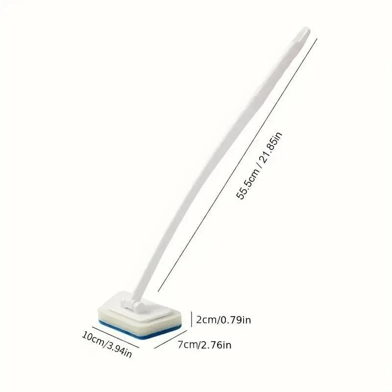 1 Set Long Handle Multi-Functional Cleaning Sponge – Removable Brush for Bathroom, Bathtub, Tiles, and Floor