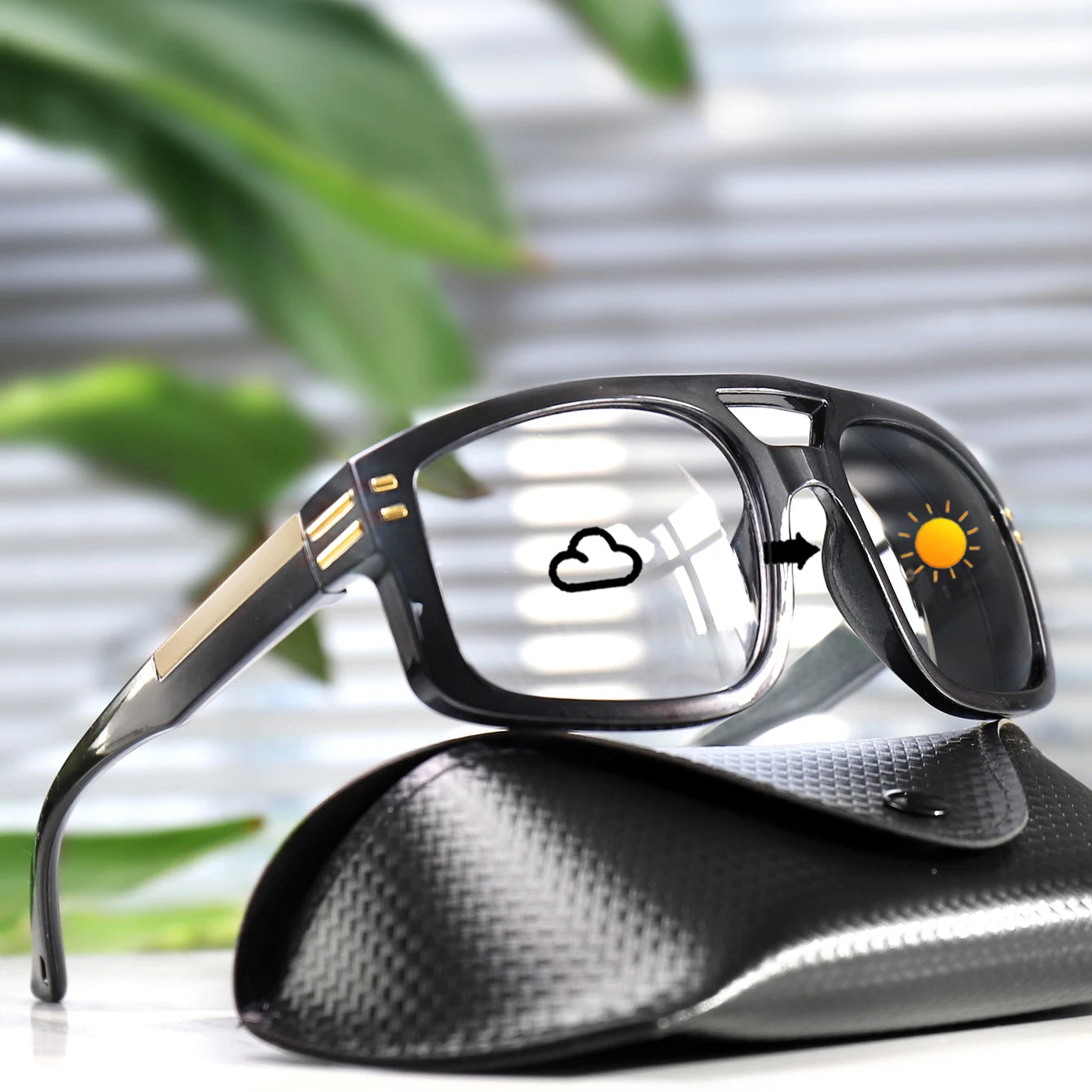 Photochromic Square Sunglasses – Casual Outdoor Sports