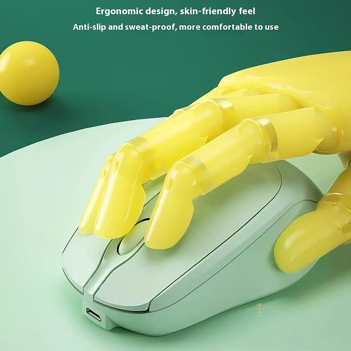 Bluetooth Wireless Mouse – Silent, Rechargeable, Multi-Device Compatible