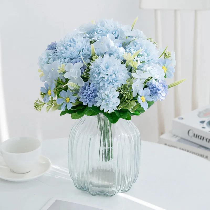 Artificial Silk Chrysanthemum Bouquet – Wedding, Home, Festival & DIY Wall Decorations