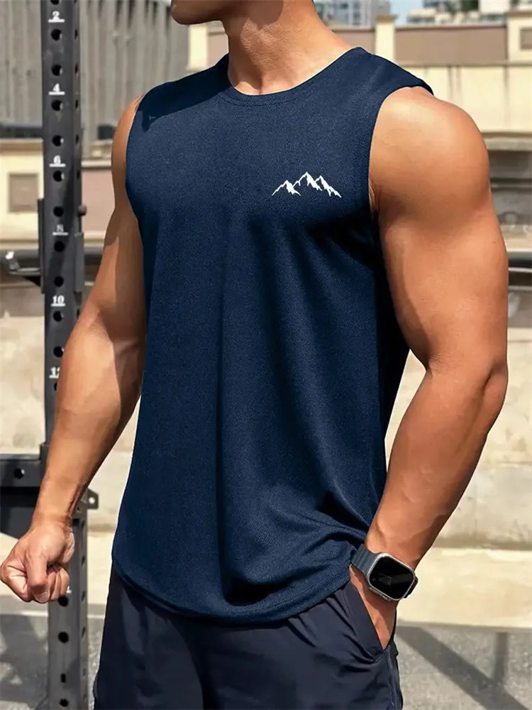 Men's Summer Mesh Vest – Quick-Dry, Breathable, Sleeveless Fitness Shirt