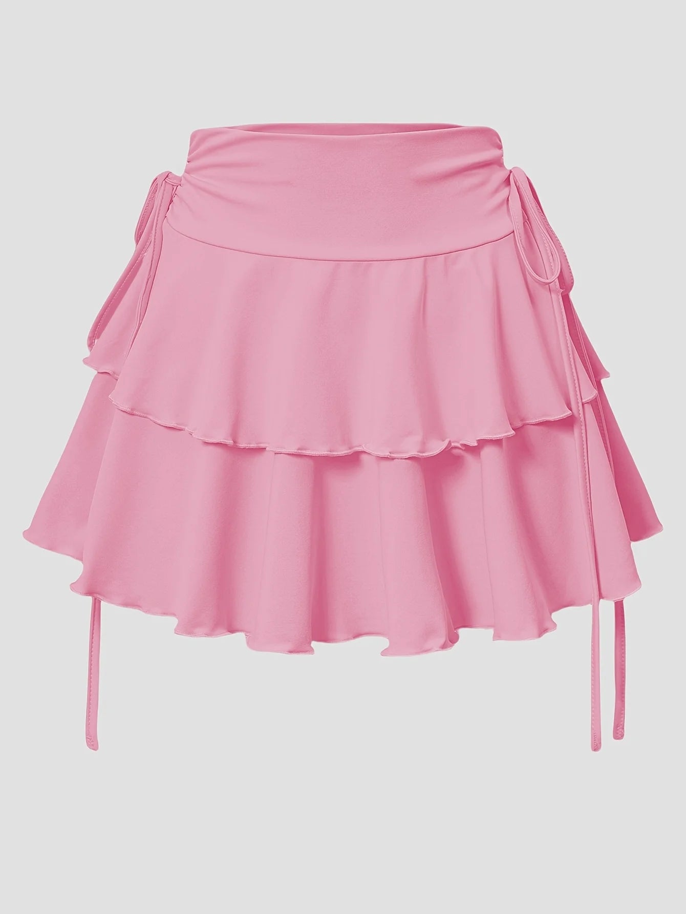 2025 Women’s Summer High Waist Slim Fit Solid Color Short Skirt