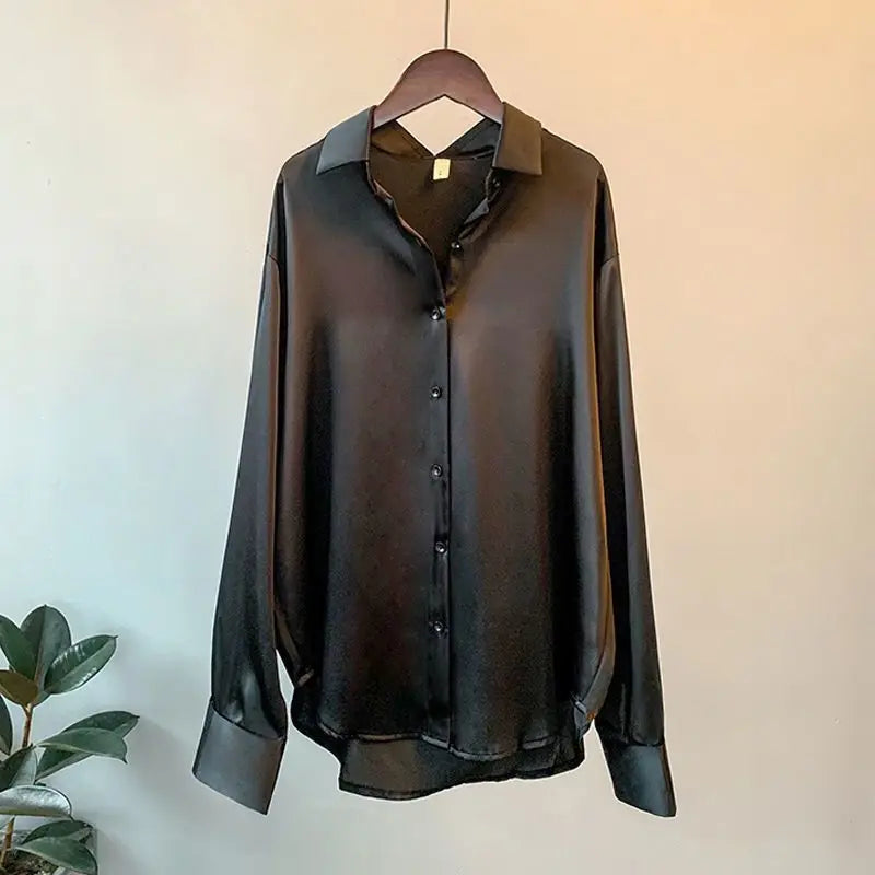 2025 Spring Satin Long Sleeve– Elegant, Sweet & Casual