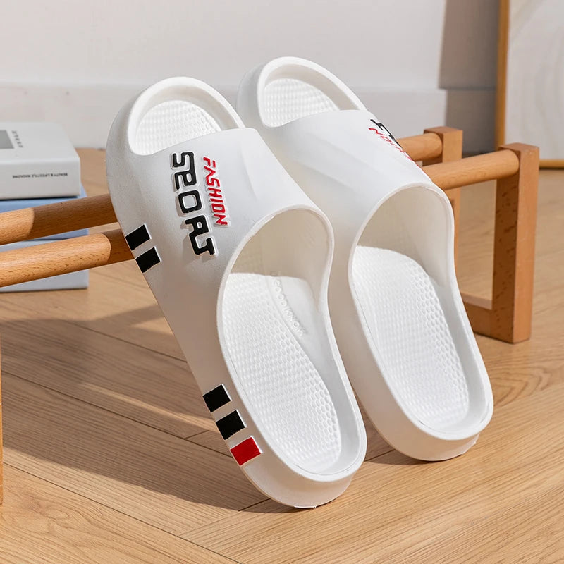 Men’s Summer Slippers – Soft Sole, Non-Slip Sport Style Sandals for Indoor, Outdoor, Beach & Home Use (Couple Wear)