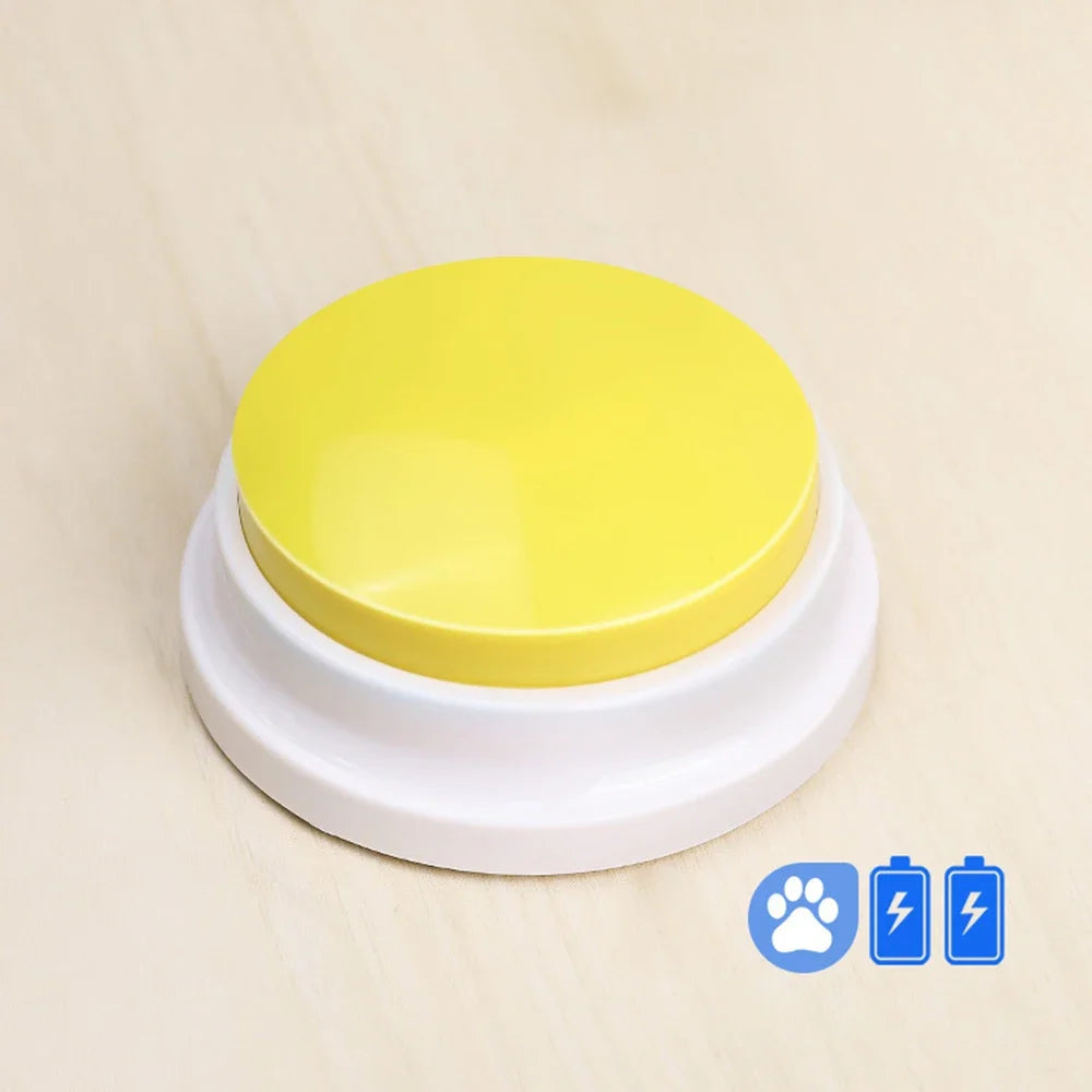 Pet Training Voice Button — Recordable Talking Buzzer Toy for Dogs & Interactive Communication