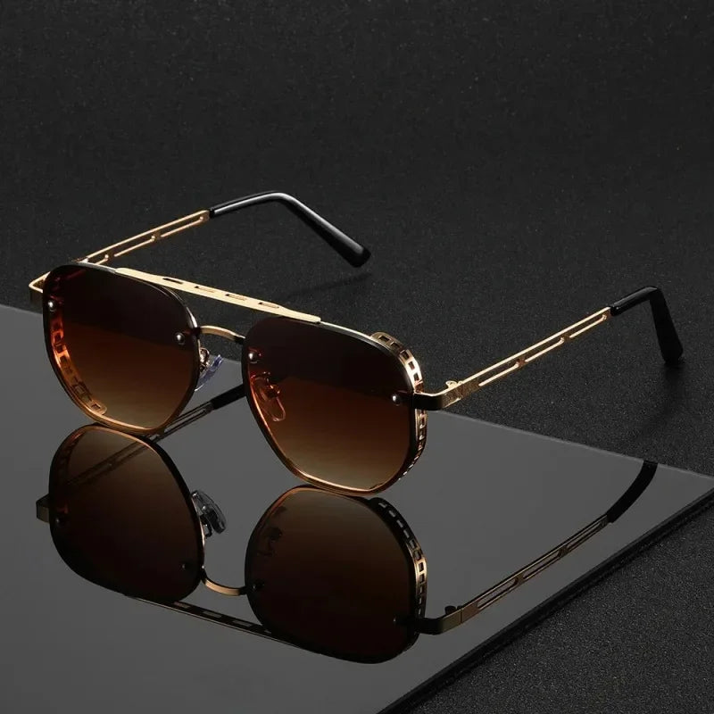 Men & Women Vintage Square Driving Sunglasses