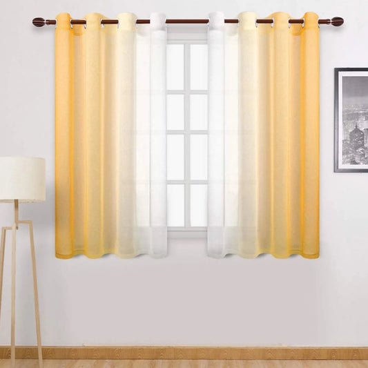 Gradient Blackout Curtains – Light-Filtering Faux Grommet Drapes for Bedroom & Living Room