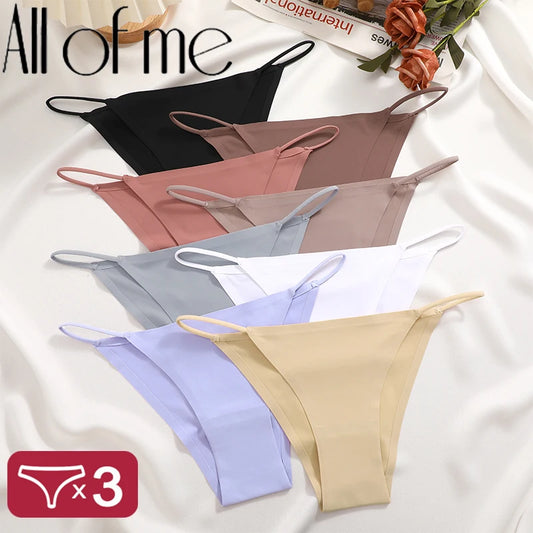Women's Seamless T-Back Panties – Breathable, Low-Waist, Sexy & Comfy Lingerie