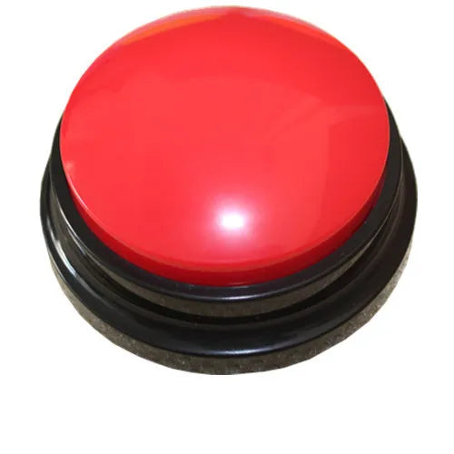 Voice Recording Button — 30s Record & Playback Pet Training Buzzer, Talking Dog Communication Buttons