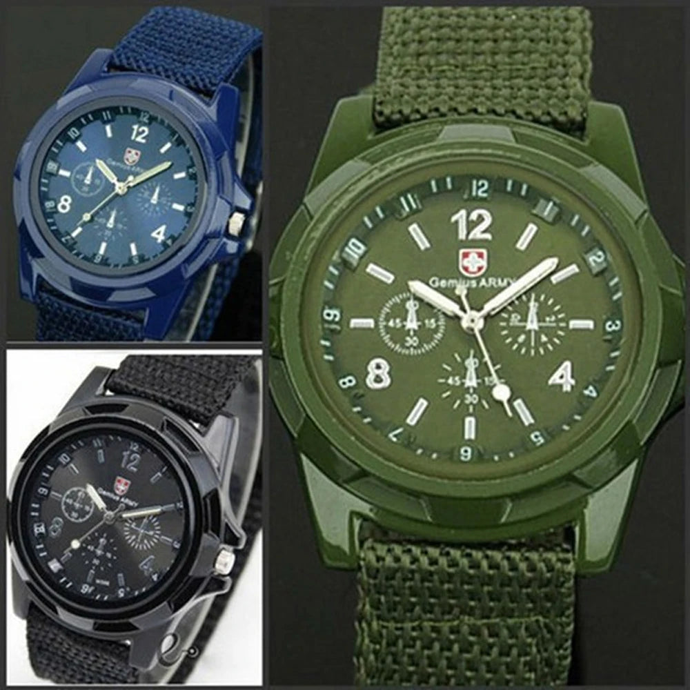 2025 New Men’s Classic Sports Quartz Watch with Nylon Band