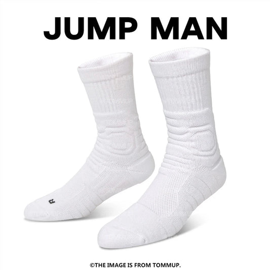 Men’s Basketball Sports Socks Mid-Length Thick Cushion Running Socks