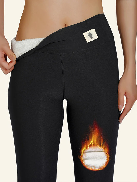 Winter Warm Women’s Leggings – High Waist, Fleece-Lined & Stretchy
