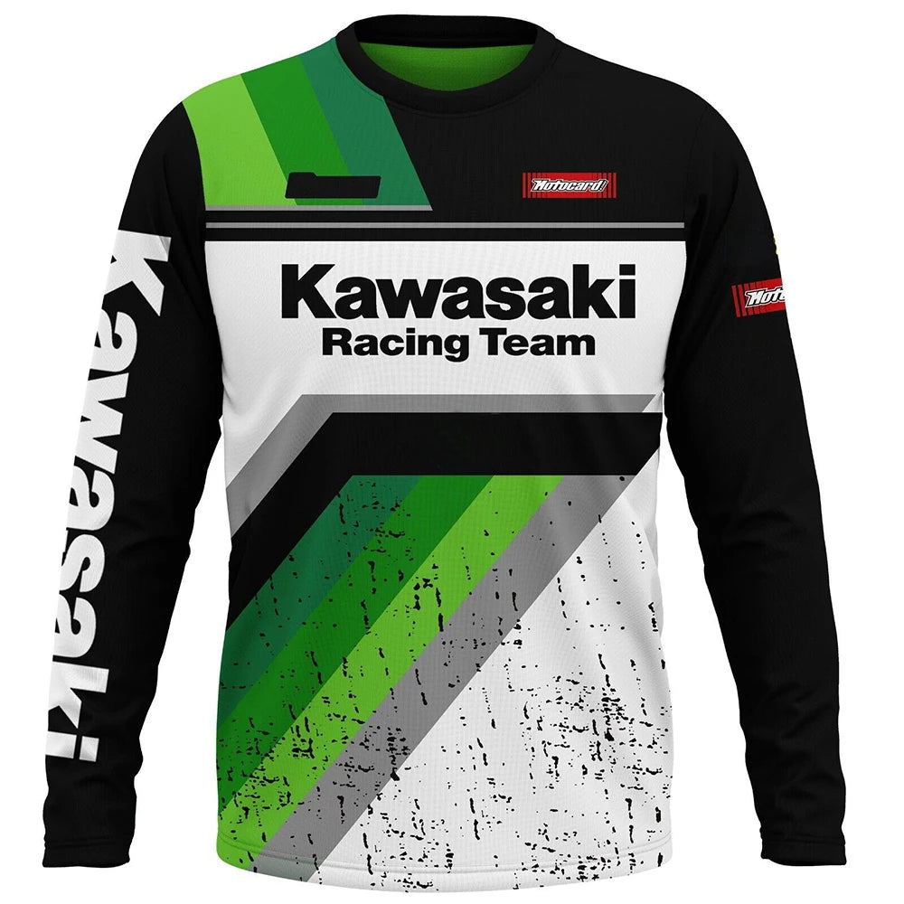 Kawasaki Racing Team Long-Sleeve T-Shirt – Men, Women & Kids | 2024 Sportswear