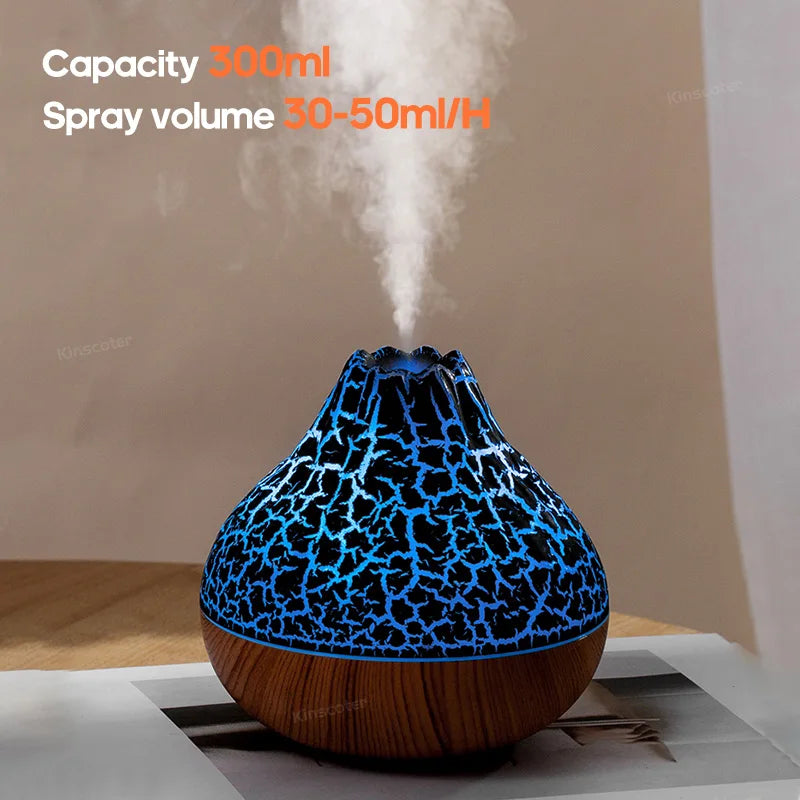 Creative Volcano USB Air Humidifier – Desktop Mist Diffuser & Air Purifier Freshener