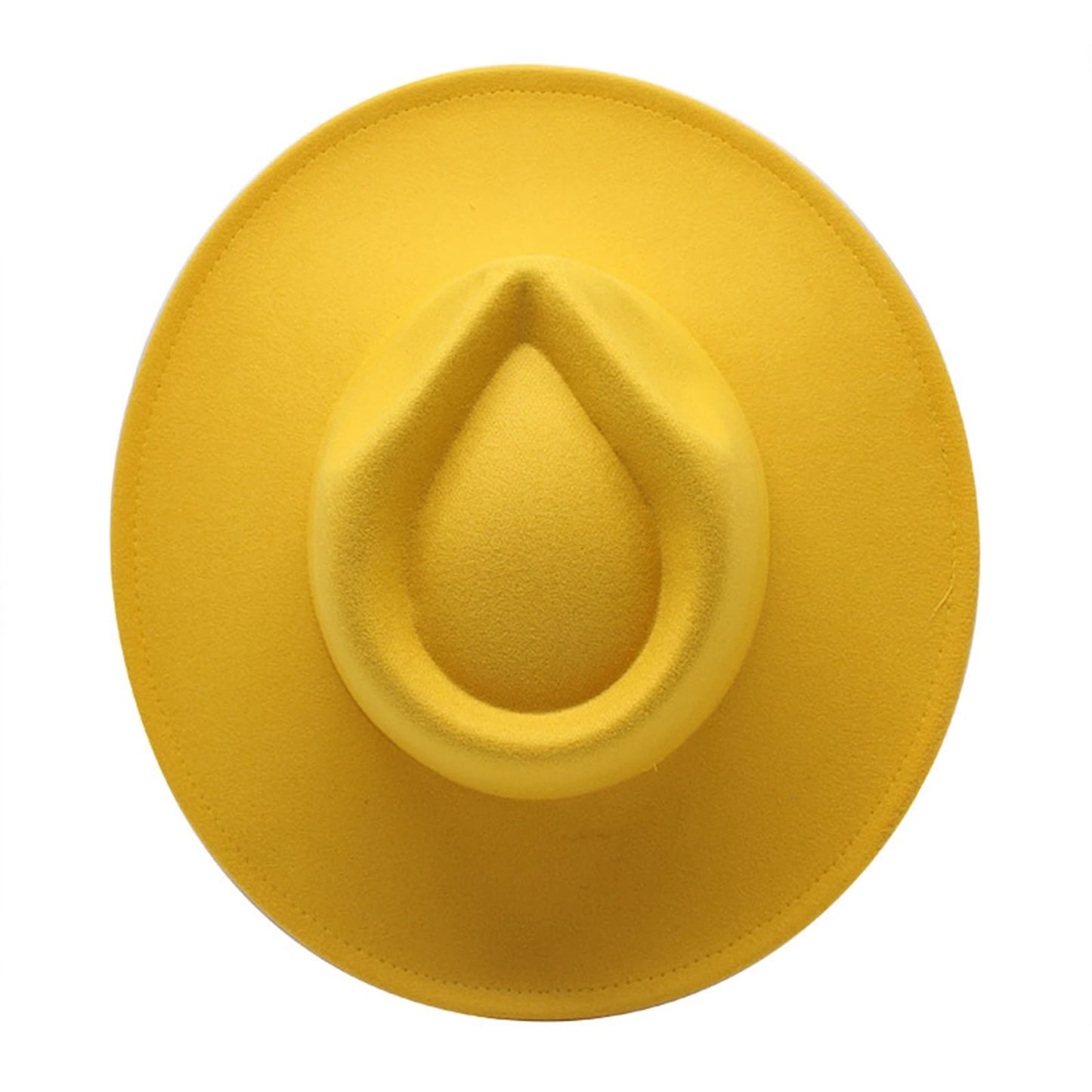 Women’s Vintage Felt Fedora – Wide Brim British Style Hat.