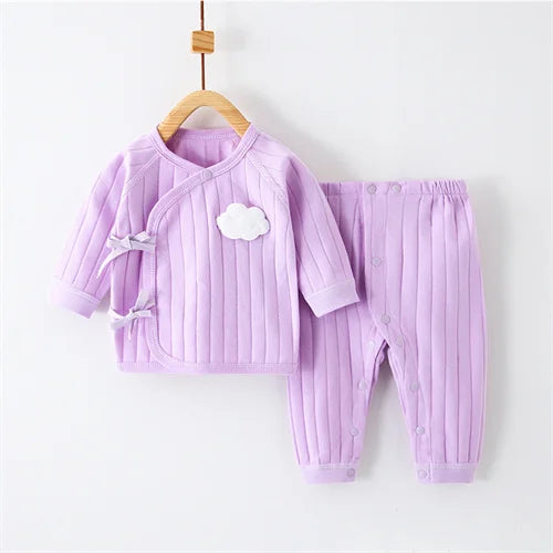 Infant Baby Set (0–6M) – Long Sleeve Top & Pants Outfit