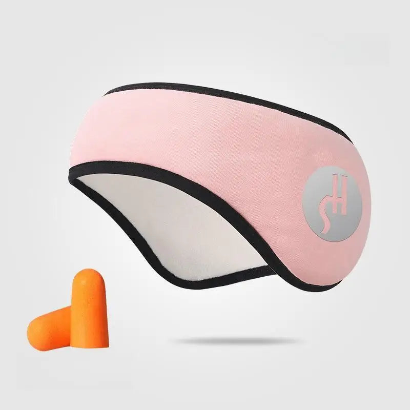 2-in-1 Noise-Reducing Sleep Mask with Adjustable Earplugs – Travel & Nap Earmuffs