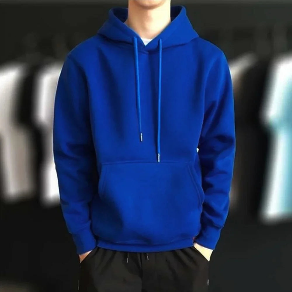2024 Men's Harajuku Hoodie – Casual Pullover Streetwear Sweatshirt