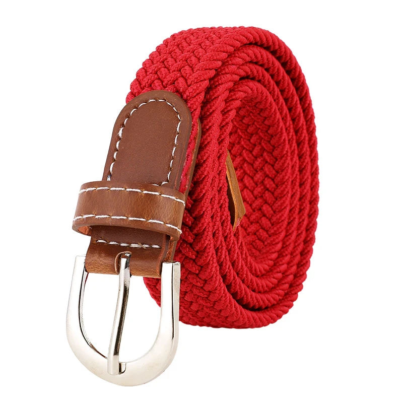 Elastic Woven Belt – Casual, Versatile Fit for Men & Women