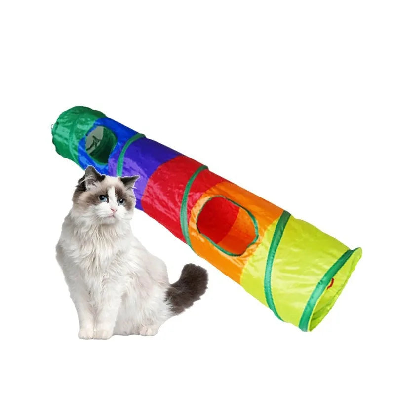 Collapsible Cat Tunnel – Pet Play Tube for Indoor & Outdoor Fun