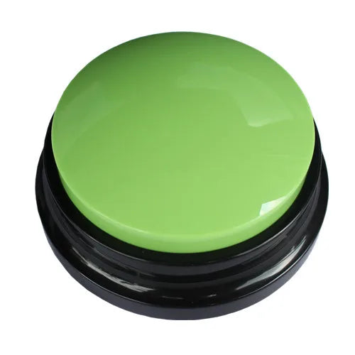 Voice Recording Button — 30s Record & Playback Pet Training Buzzer, Talking Dog Communication Buttons