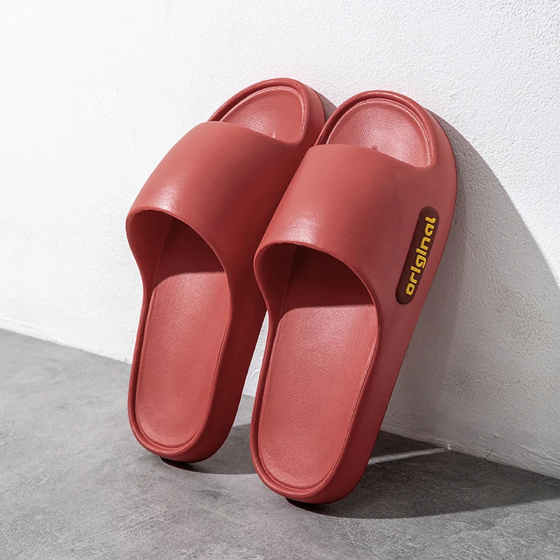 Men’s & Women’s Non-Slip Summer Slippers – Soft Bottom Indoor Bathroom Slides