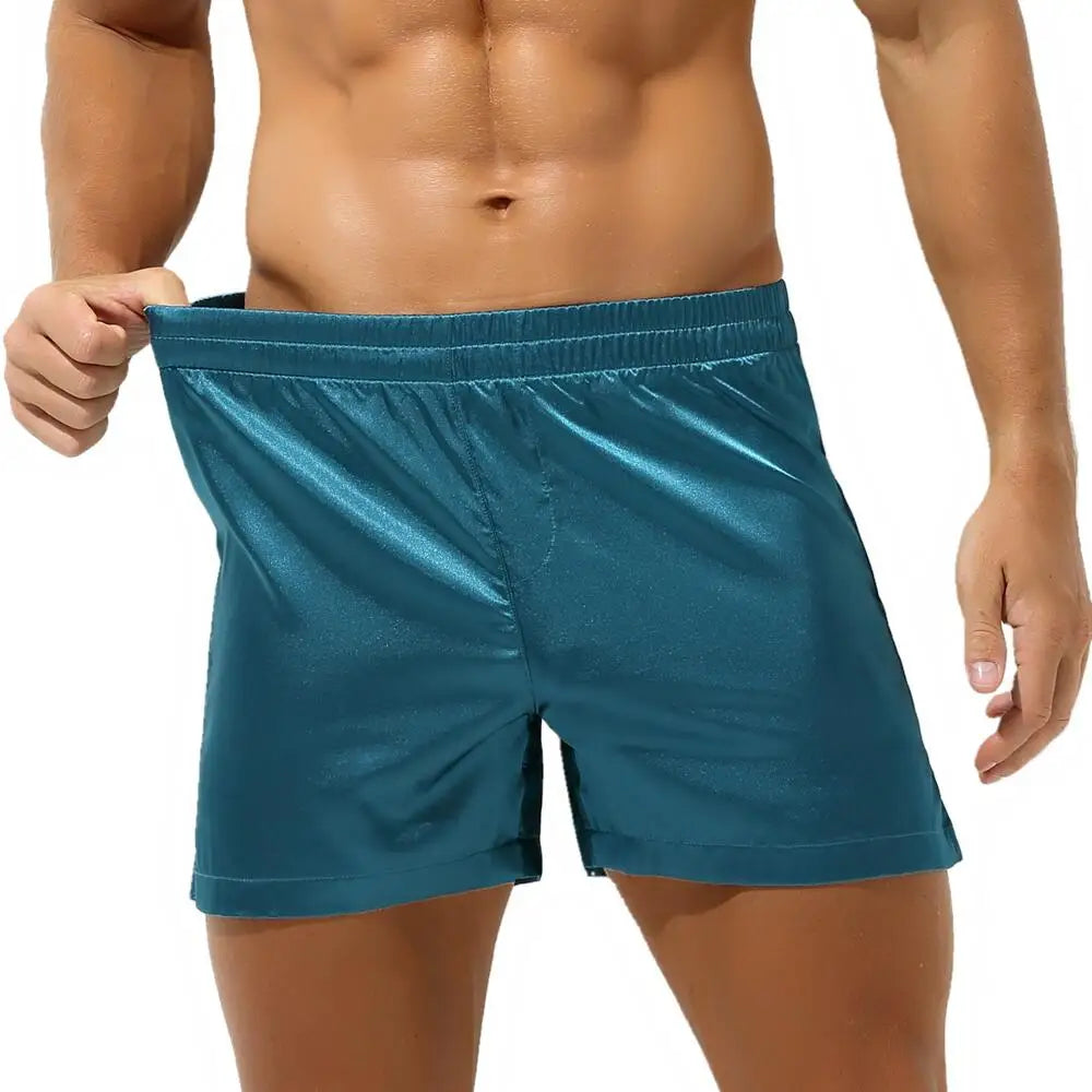 Men’s Sleep Shorts – Silky Soft, Loose Boxers & Lounge Underwear for Home