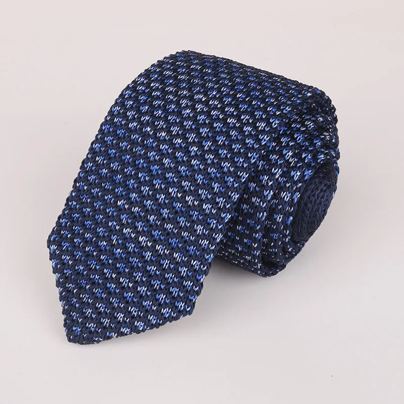 Fashion Knitted Ties for Men & Women – Casual Solid/Striped Narrow Necktie for Business, Wedding, and Daily Wear