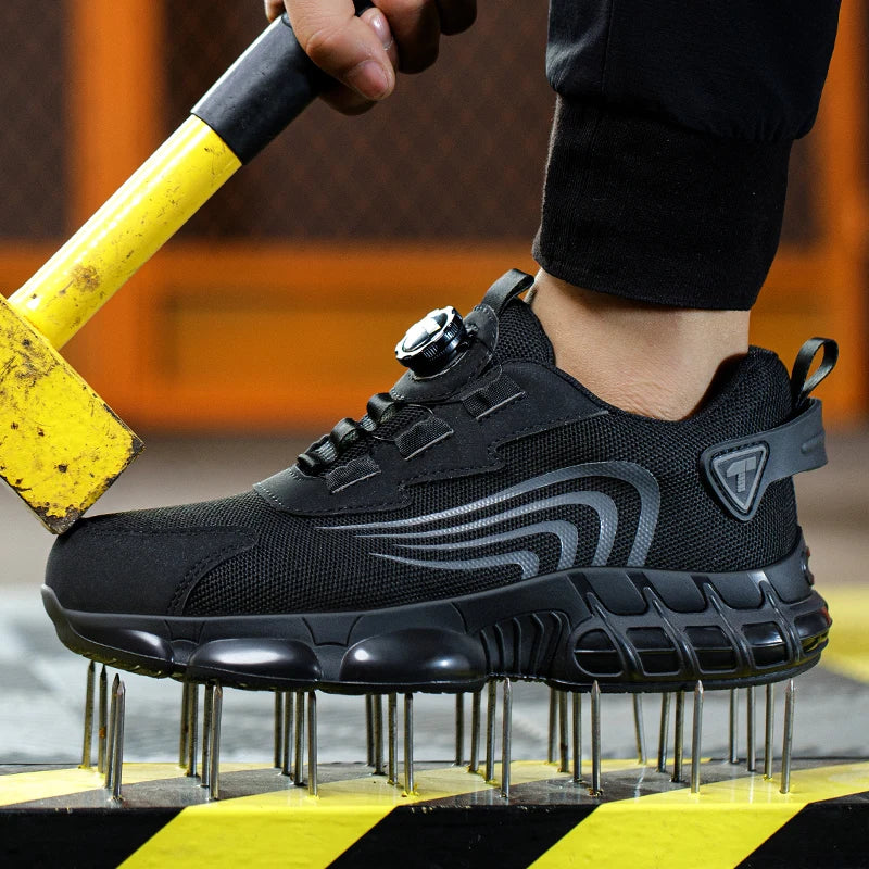 Men's Safety Work Shoes – Anti-Impact, Anti-Piercing, Stylish & Durable