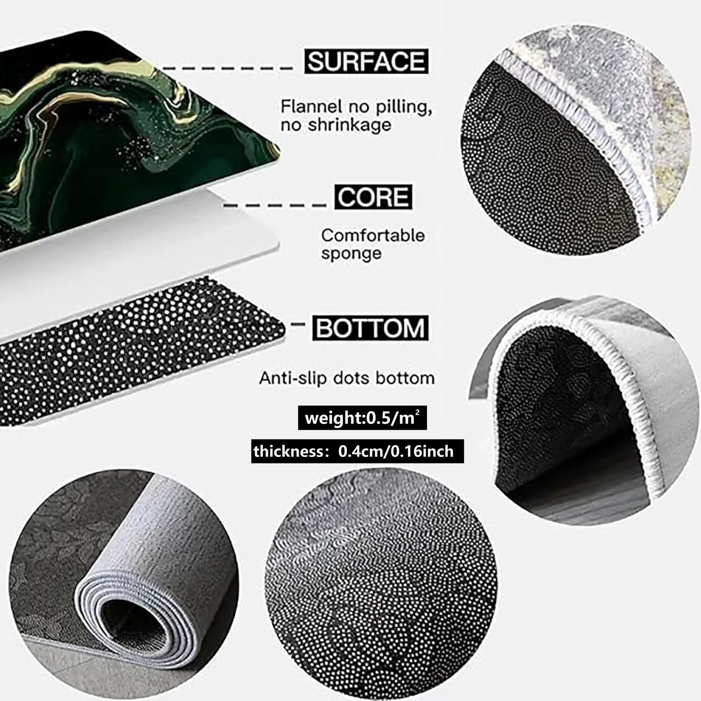 Non-Slip Bathroom Floor Mat – Soft, Absorbent & Quick-Dry