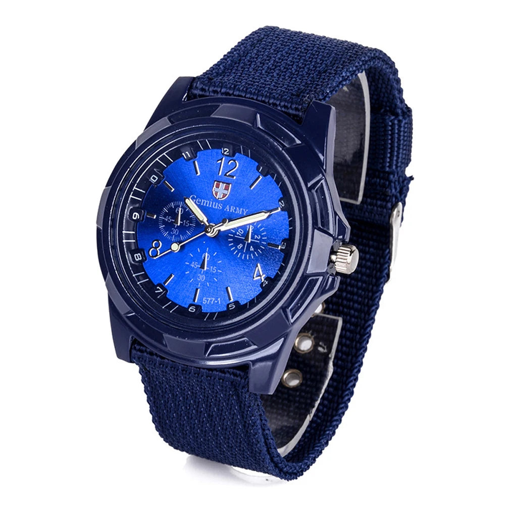 2025 New Men’s Classic Sports Quartz Watch with Nylon Band