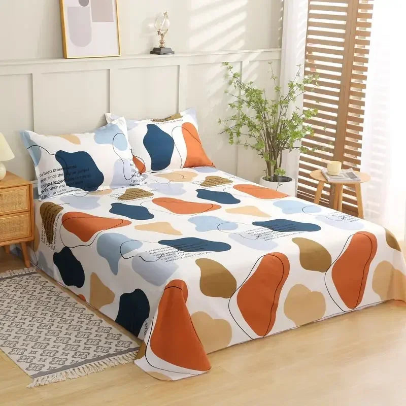 3-Piece Floral Bed Sheet Set – Double, Queen & King Sizes with Pillowcases