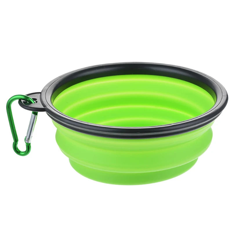 50/1000ml Collapsible Silicone Dog Bowl – Portable Travel Feeder