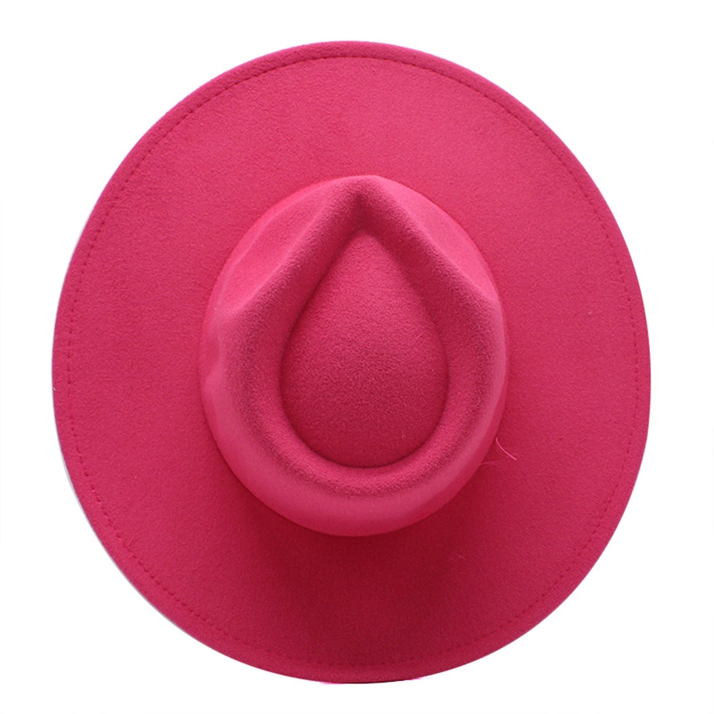 Women’s Vintage Felt Fedora – Wide Brim British Style Hat.