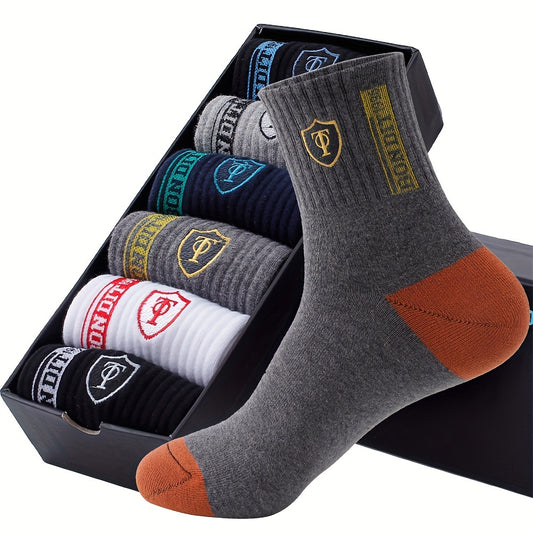 6pcs LIJIE Men's Breathable Crew Socks