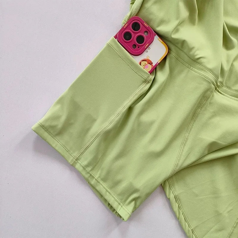 Quick-Dry Sports Skirt with Shorts – Yoga, Tennis & Badminton Activewear